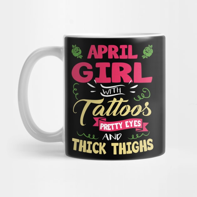 April Girl With Tattoos Pretty Eyes Thick Thighs by Macy XenomorphQueen